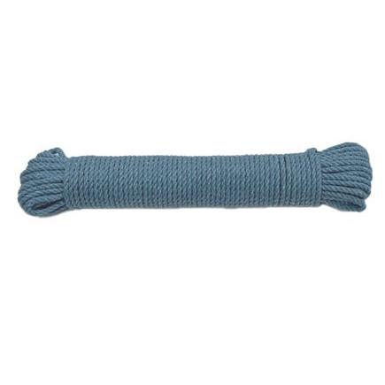 4mm Sky Blue Cotton Rope - 25m hank