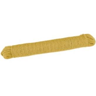 4mm Yellow Cotton Rope - 25m hank