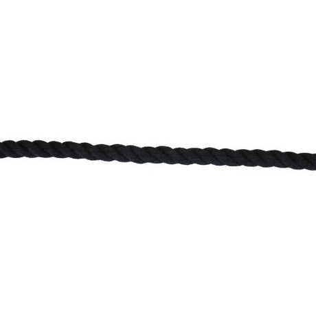4mm Black Cotton Rope sold by the metre