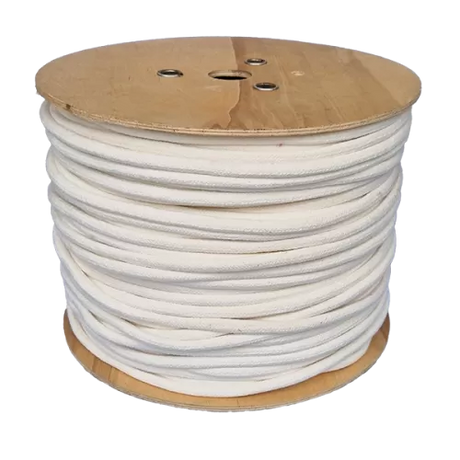 12mm Braided Cotton Cord - 100m reel