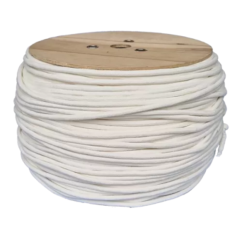 8mm Braided Cotton Cord sold by the metre