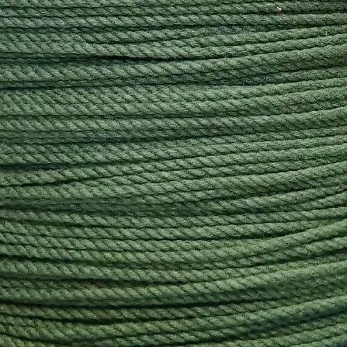 4mm Forest Green Cotton Rope - 100m reel