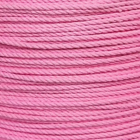 4mm Rose Pink Cotton Rope - 25m hank