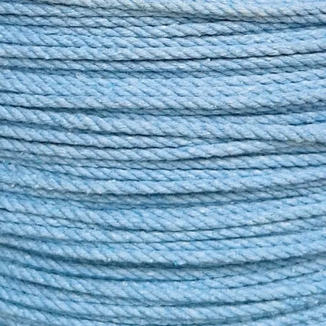 4mm Sky Blue Cotton Rope - 100m reel