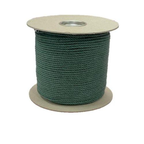 4mm Forest Green Cotton Rope - 100m reel