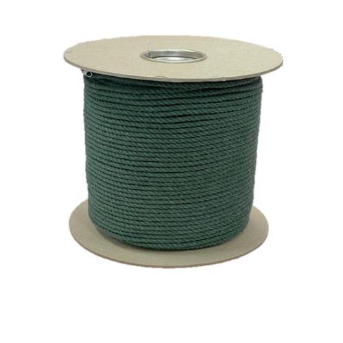 4mm Forest Green Cotton Rope - 200m reel