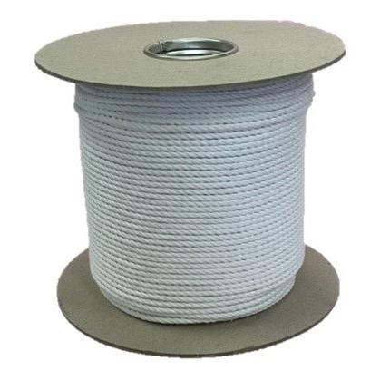 4mm Optic White Cotton Rope - 200m reel