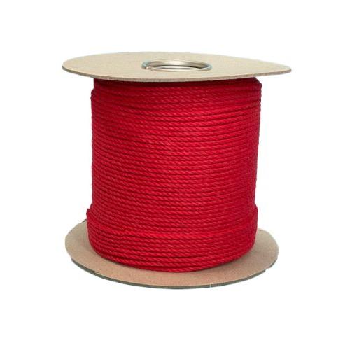4mm Red Cotton Rope - 200m reel