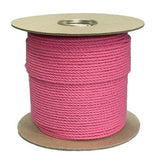 4mm Rose Pink Cotton Rope - 100m reel