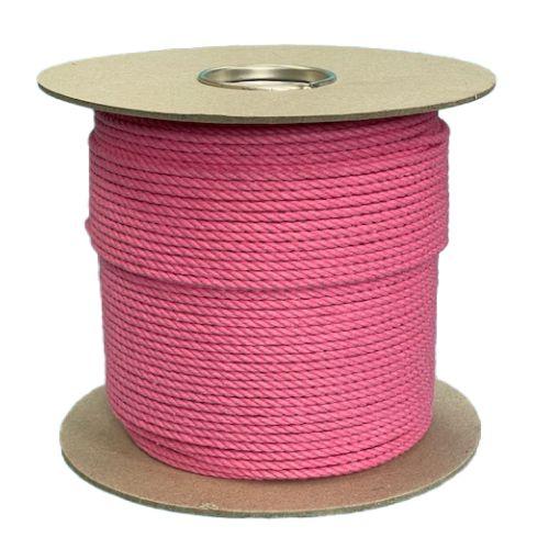 4mm Rose Pink Cotton Rope - 200m reel