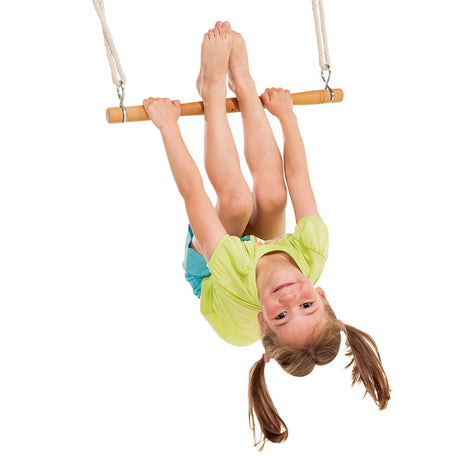 Hardwood trapeze on a white background.