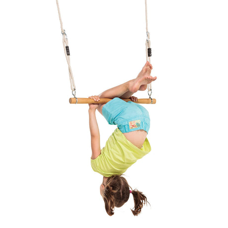 Hardwood trapeze on a white background.