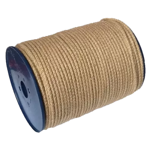 6mm Braided Jute / PP Cord - 200m reel