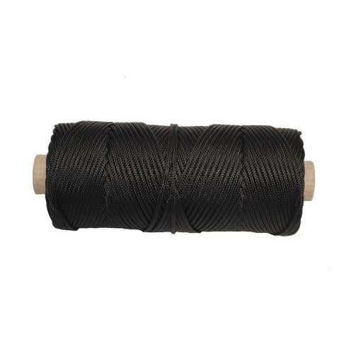 10N (3.6mm) Black Nylon Cord - 132m