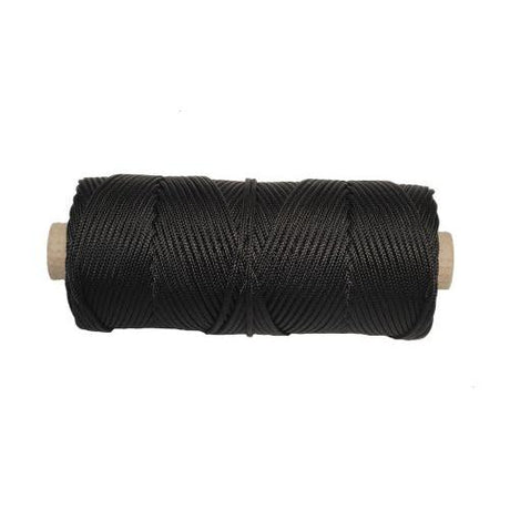 10N (3.6mm) Black Nylon Cord - 132m
