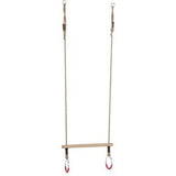 Hardwood Trapeze with Metal Rings