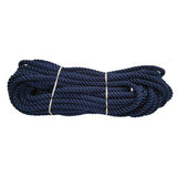 10mm Navy Blue PolyCotton Rope - 24m coil