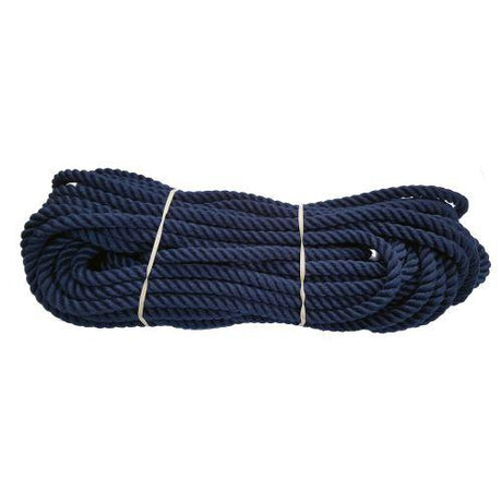 10mm Navy Blue PolyCotton Rope - 24m coil