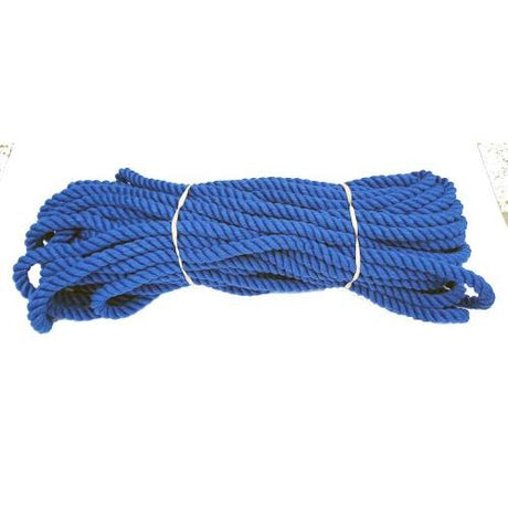 10mm Blue PolyCotton Rope - 24m coil