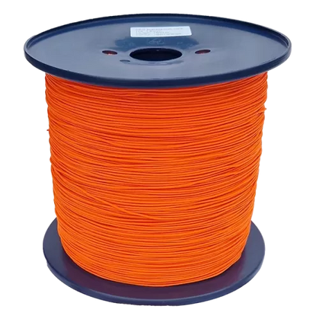 1.5mm Orange 16-Plait Polyester Cord - 1500m Reel