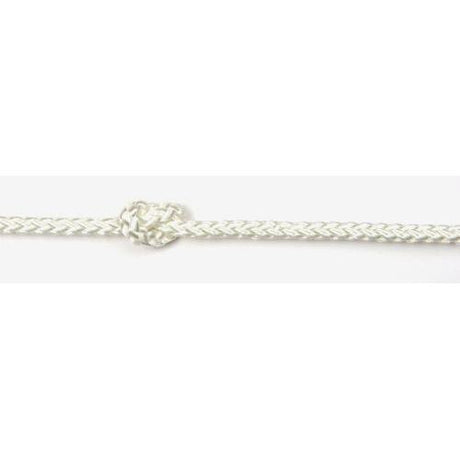 5mm White 8-plait Polyester Rope sold by the metre
