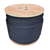 8mm Black Double Braid Polyester 200m reel