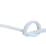 10mm White Hollow Braid Polyethylene sold by the metre