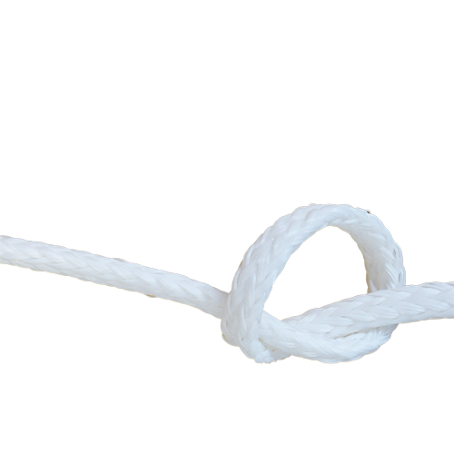 10mm White Hollow Braid Polyethylene sold by the metre