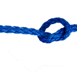 14mm Blue Hollow Braid Polyethylene sold by the metre