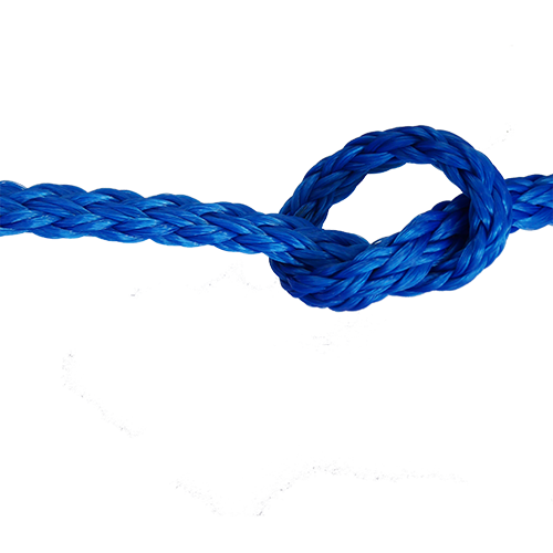 14mm Blue Hollow Braid Polyethylene sold by the metre
