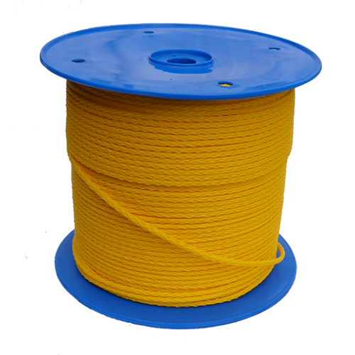 5mm Yellow Hollow Braid Polyethylene 100m Reel