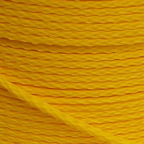 5mm Yellow Hollow Braid Polyethylene sold by the metre