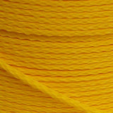 5mm Yellow Hollow Braid Polyethylene sold by the metre
