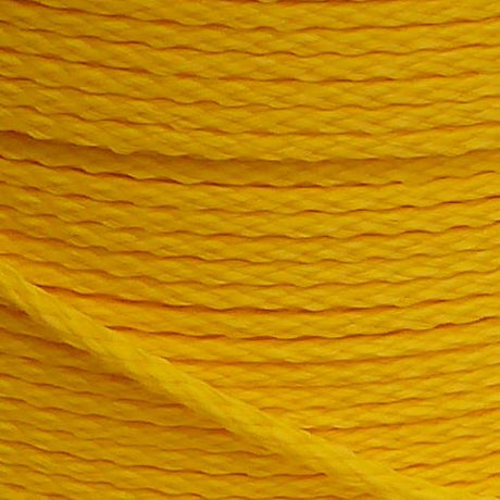 5mm Yellow Hollow Braid Polyethylene sold by the metre