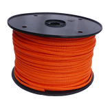 6mm Orange Hollow Braid Polyethylene 500m Reel