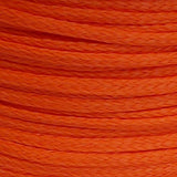 6mm Orange Hollow Braid Polyethylene sold by the metre
