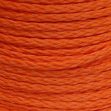8mm Orange Hollow Braid Polyethylene sold by the metre