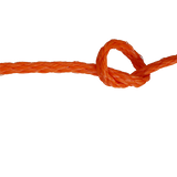 8mm Orange Hollow Braid Polyethylene sold by the metre