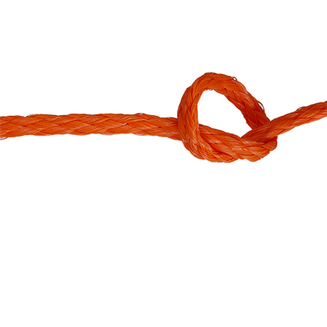 8mm Orange Hollow Braid Polyethylene sold by the metre