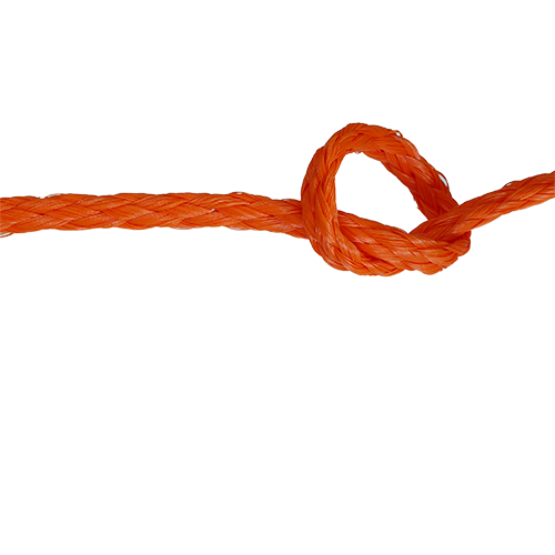 8mm Orange Hollow Braid Polyethylene sold by the metre
