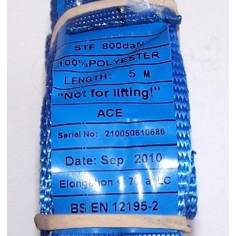5m x 25mm Mini Load Strap 500kg