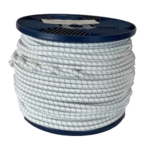 7mm White Fleck Shock Cord - 100m reel