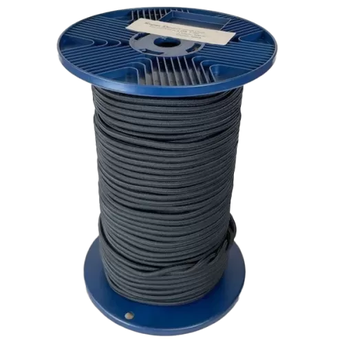 7mm Black Shock Cord - 100m reel
