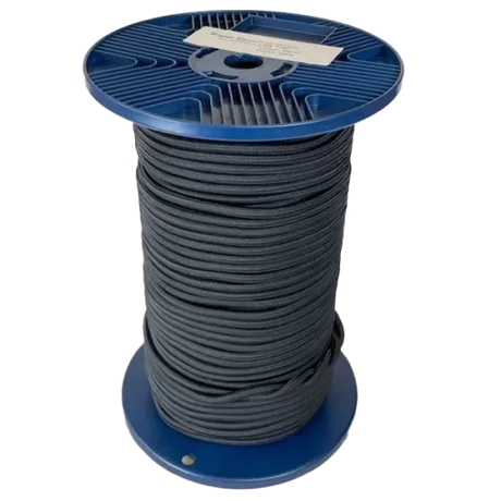 7mm Black Shock Cord - 100m reel