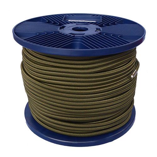 3mm Khaki Shock Cord - 100m reel