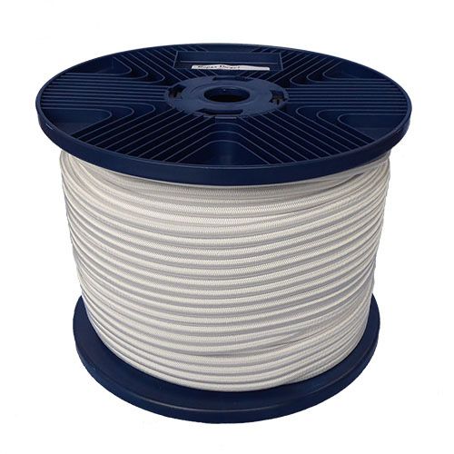4mm White Shock Cord - 100m reel