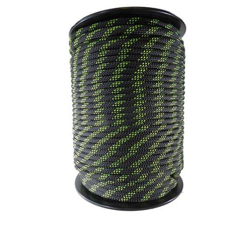 11mm Neon Black LSK Static Rope - 100m reel