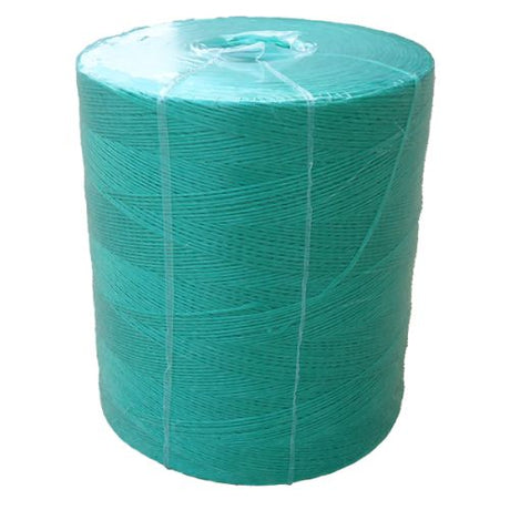 1100m/kg Green Polypropylene Twine - 4.2kg spool