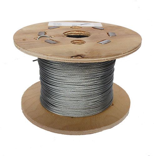 2mm 7x7 Galvanised Steel Wire Rope - 100m reel