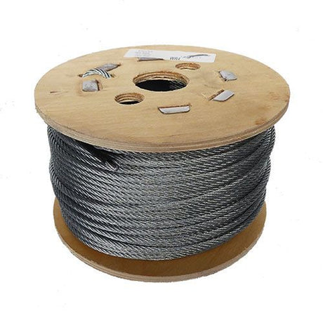 4mm 7x7 Galvanised Steel Wire Rope - 100m reel